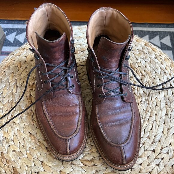 Trask Reserve Elkhorn Bison Leather Boots Men's 9.5 - Picture 1 of 9